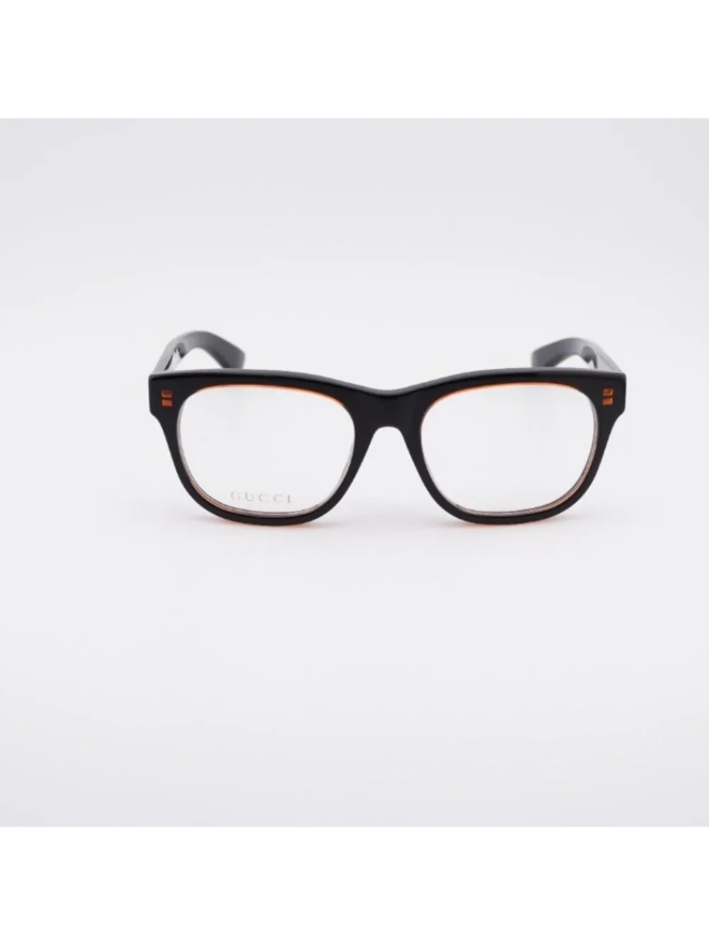 Gucci GG1796O 007 Eyeglasses Black/Red 55mm Square Frame